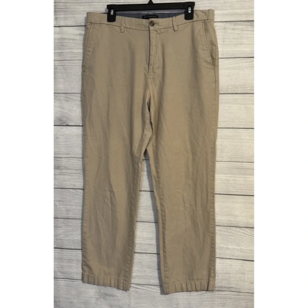 Banana‎ Republic Aiden Fit Men's Khaki Pants 35x30 Cotton Chinos
